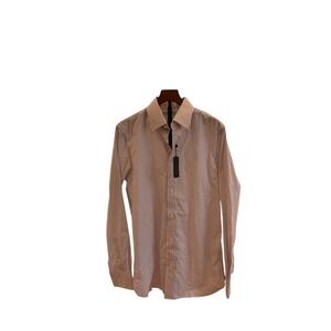 NWT Banana Republic Slim Fit Tall Mens‎ Dress Shirt Striped Button Down Size M